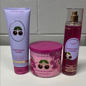 Bath & Body Works Sweetheart Cherry Trio